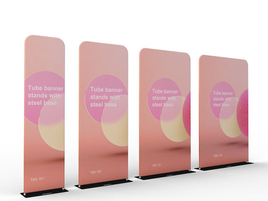 L Standı PCG Kumaş Ticaret Fuarı Afiş Standı Reklam Açılır Ekran Afiş Standı