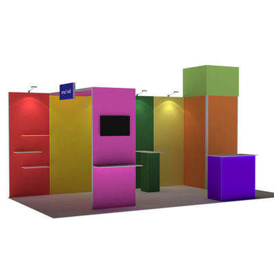 3x3 3x4 3x5 Portatif Fuar Stand Duvarları Modüler SEG Kumaş Sistemi