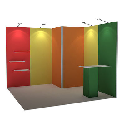 3x3 3x4 3x5 Portatif Fuar Stand Duvarları Modüler SEG Kumaş Sistemi