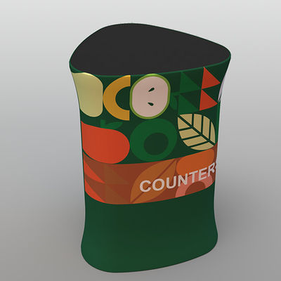 182X90cm Kumaş Pop Up Taşınabilir Pop Up Sayaç Standı Ticaret Fuarı Resepsiyon Sayacı
