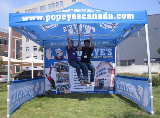 3x4.5m Marquee Açık Gölgelik Çadır Katlanabilir Gazebo Reklam İçin Açılır