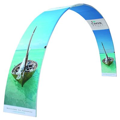 230gsm Kare Kemer Ekran Standı Expo CMYK Ticaret Fuarı Arka Plan Ekranları